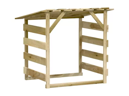 Pergola avec toit 100x90x100 Bois de pin imprégné