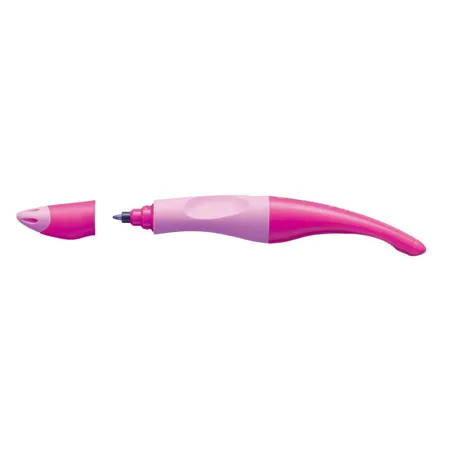 Ergonomischer Tintenroller für Rechtshänder - STABILO EASYoriginal in pink hell/dunkel - Einzelstift - Schreibfarbe blau (löschbar) - inklusive Patrone