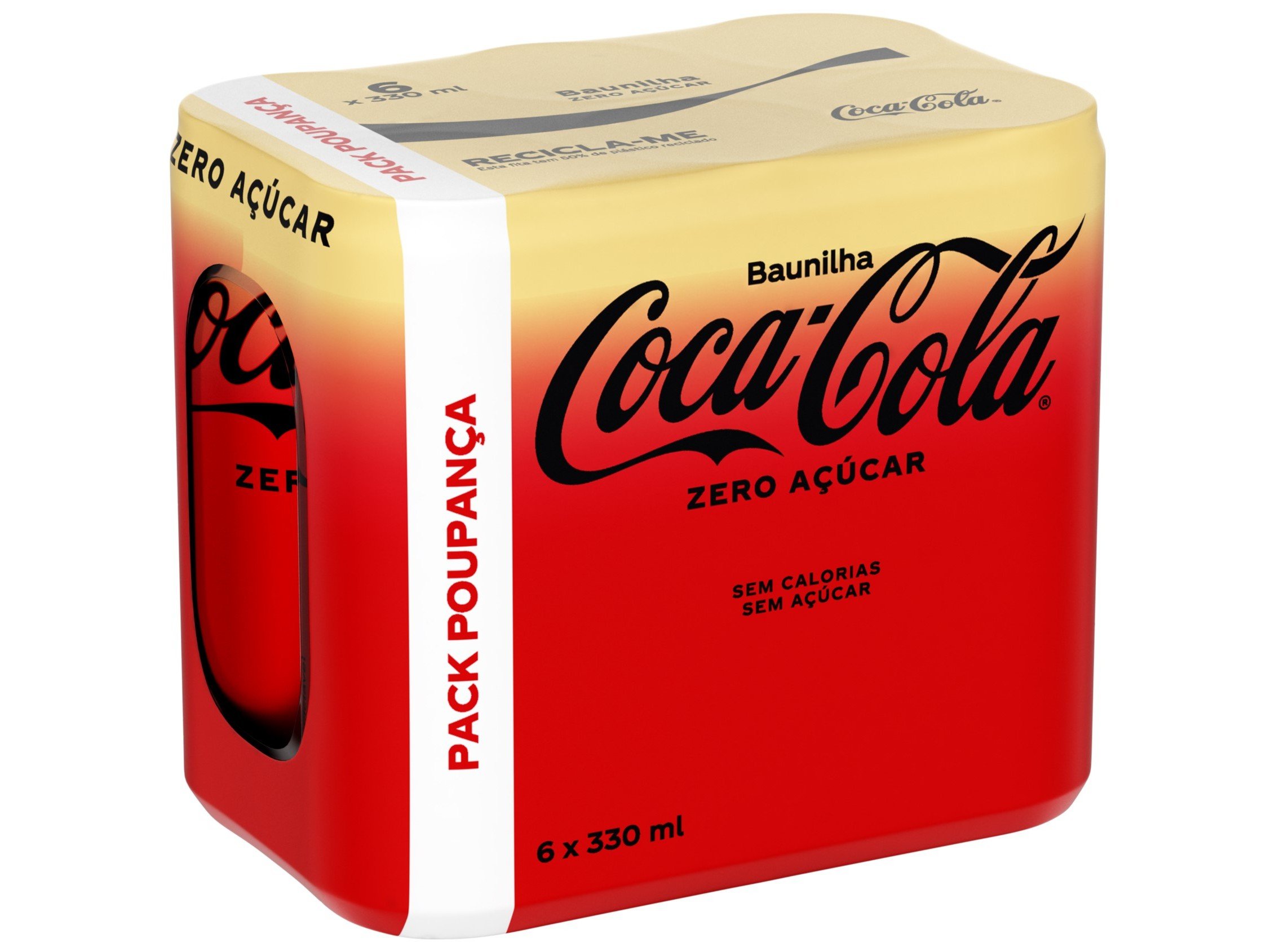 REFRIGERANTE COM GÁS COCA-COLA ZERO BAUNILHA 6X0.33L