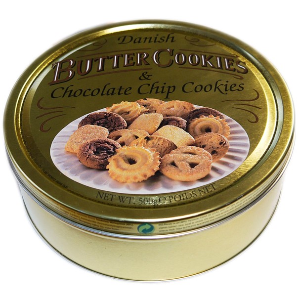 Danish Butter Cookies & Chocolate Chip Cookies 500g MHD:23.3.26