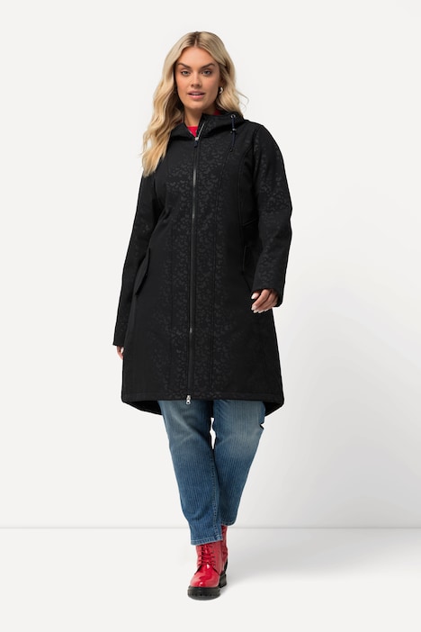 HYPRAR Softshell-Longjacke, wasserabweisend, Kapuze