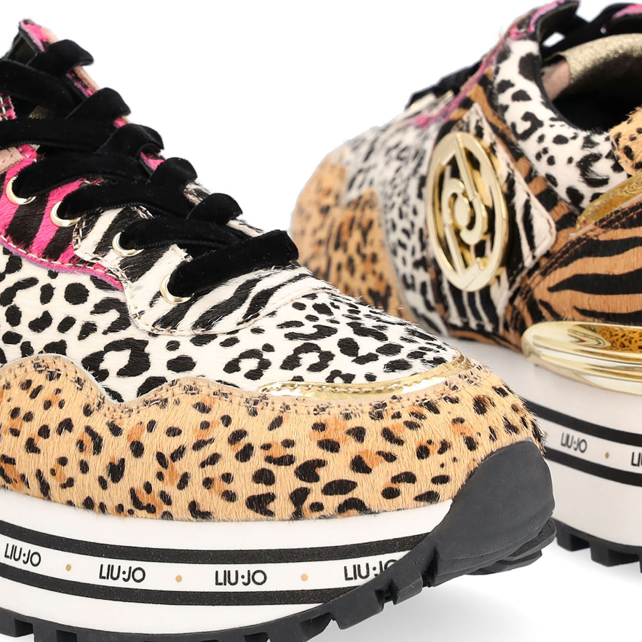 Liu-Jo Sneakers en Cuir Maxi animal
