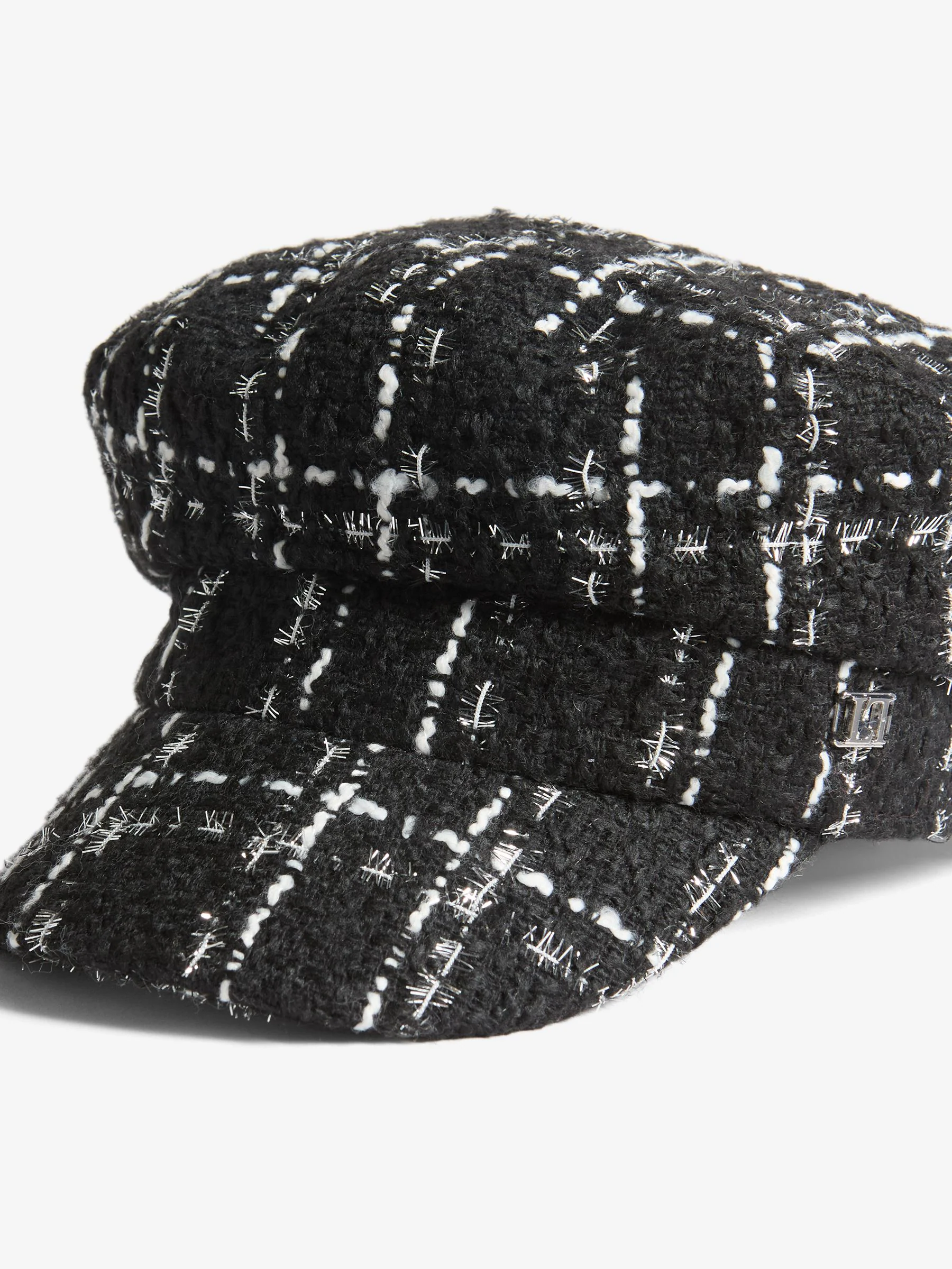 Zwart bouclé - Lipsy - Baker Boy muts