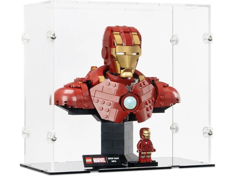 iDisplayit Acryl-Display für Iron Man MK4 76327 Elegantes Acryl-Display für die LEGO Sammlung