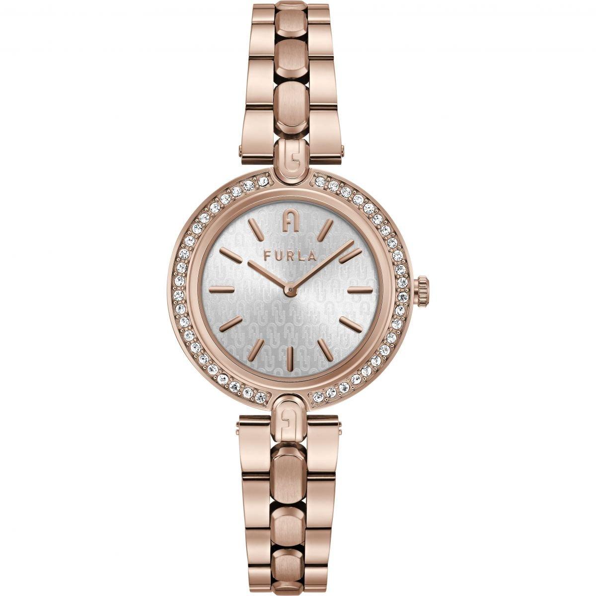Furla Ladies Furla Milano Rose Gold Watch WW00002003L3