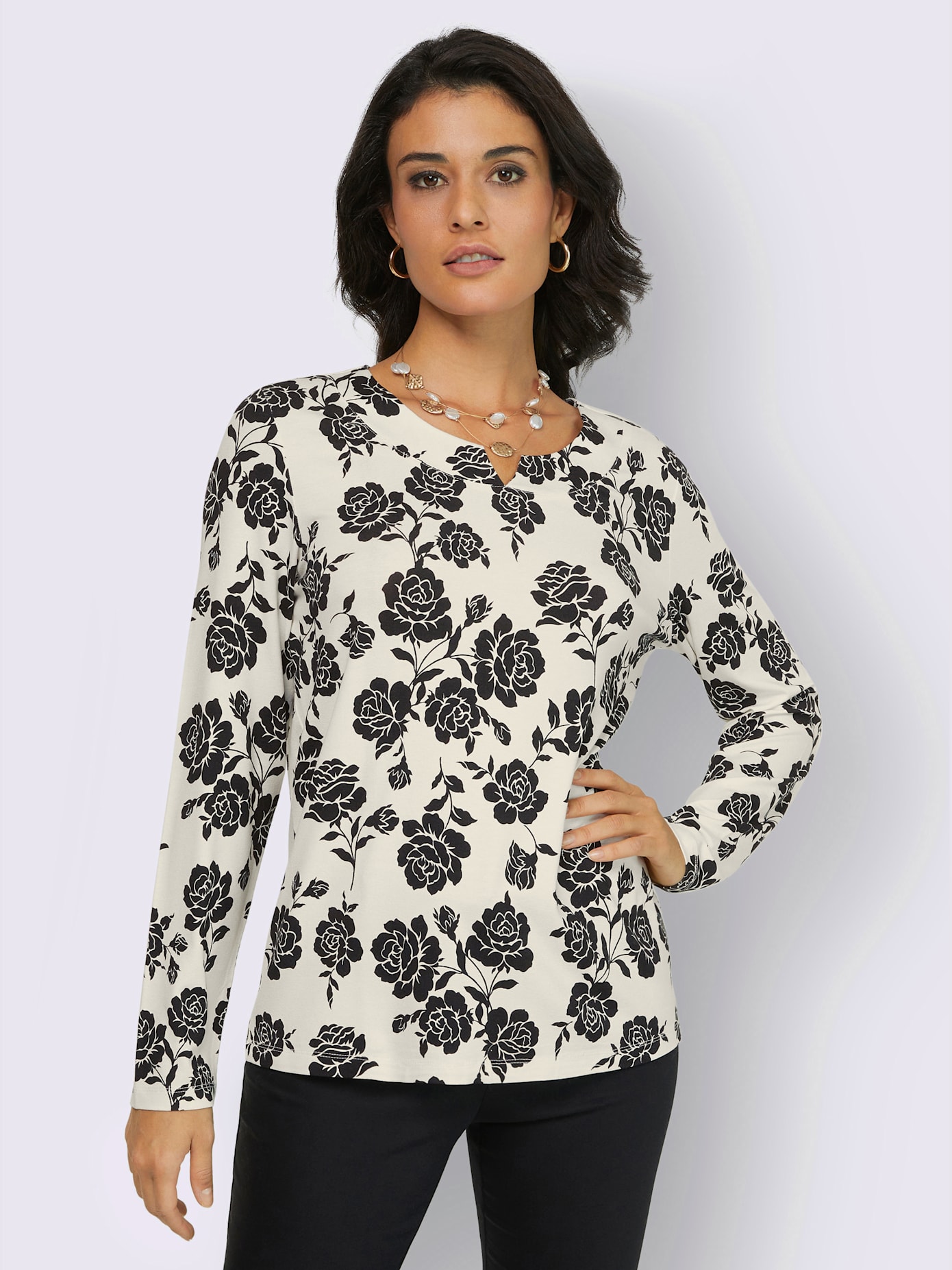T-shirt à manches longues viscose