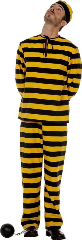 Boevenpak - Geel Zwart - Heren - Luxe - 100% Polyester