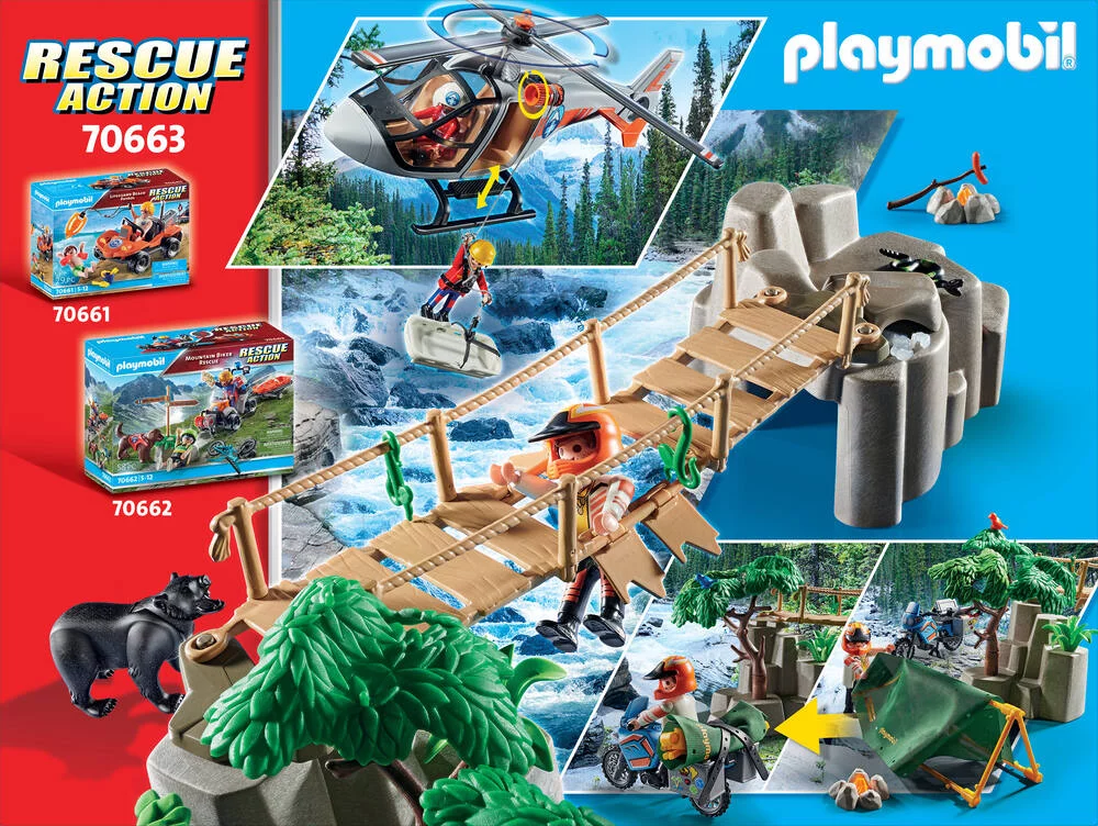 UNITE DE SECOURISTES AVEC HELICOPTERE 70663