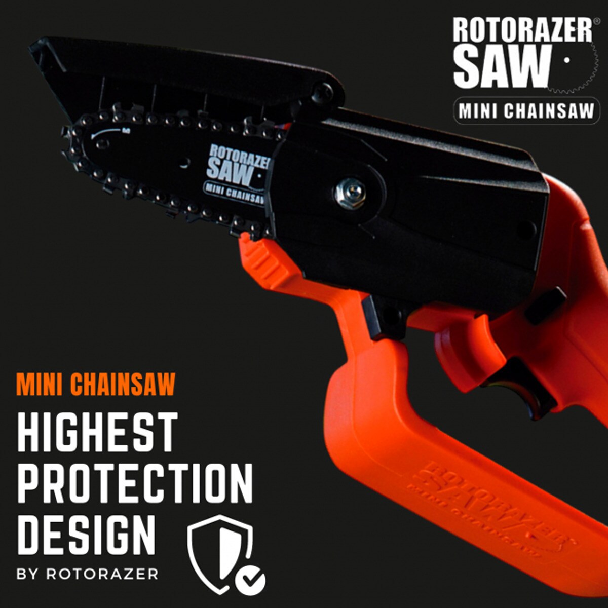 Best Direct® Mini Akku Kettensäge - Handkettensäge Rotorazer Mini Chainsaw