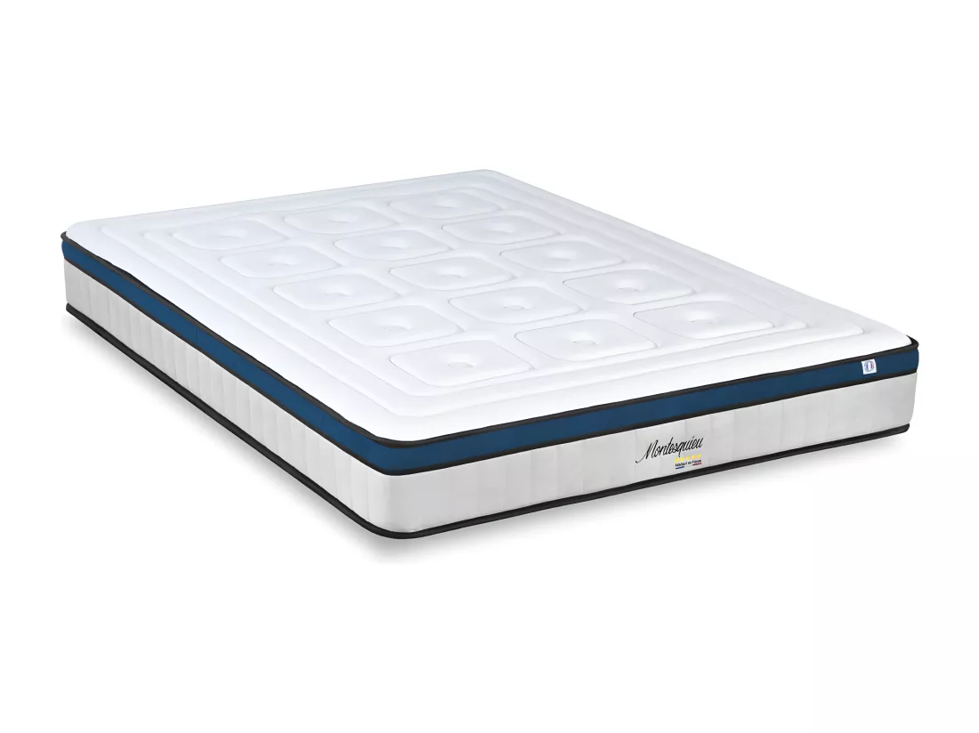 HYPSOM | Matelas MONTESQUIEU 140x190 cm | Ressorts ensachés & Mémoire de forme