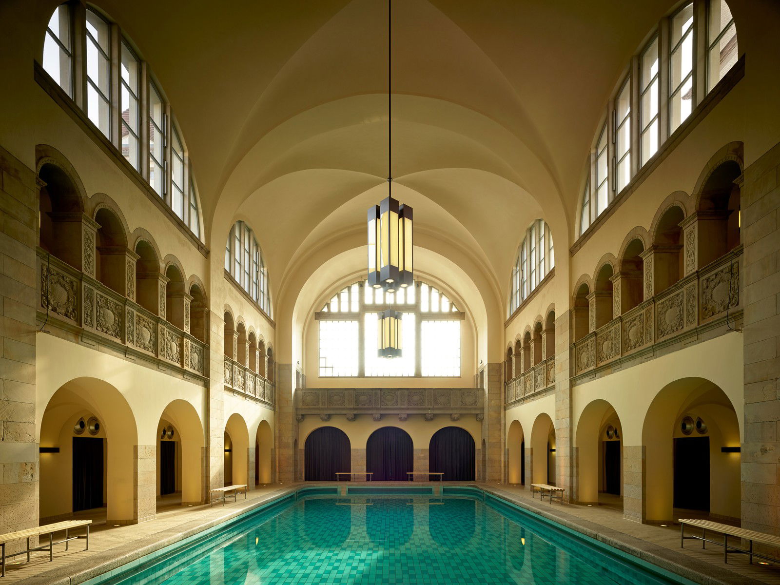 Stadtbad Prenzlauer Berg by Horst & Daniel Zielske - Limited Edition. Edition of: 100. Signed.