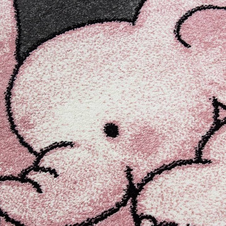 Kindervloerkleed - Olifant Roze