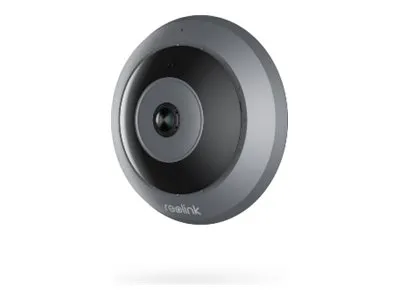 Reolink Fisheye Series FE-W - Netværksovervågningskamera - fisheye - indendørs - farve (Dag/nat) - 6,5 MP - 2560 x 2560 - 2K - fast brændvidde - audio - trådløs - WiFi - 2.4GHz radio, 5 GHz radio - H.265 - DC 12 V