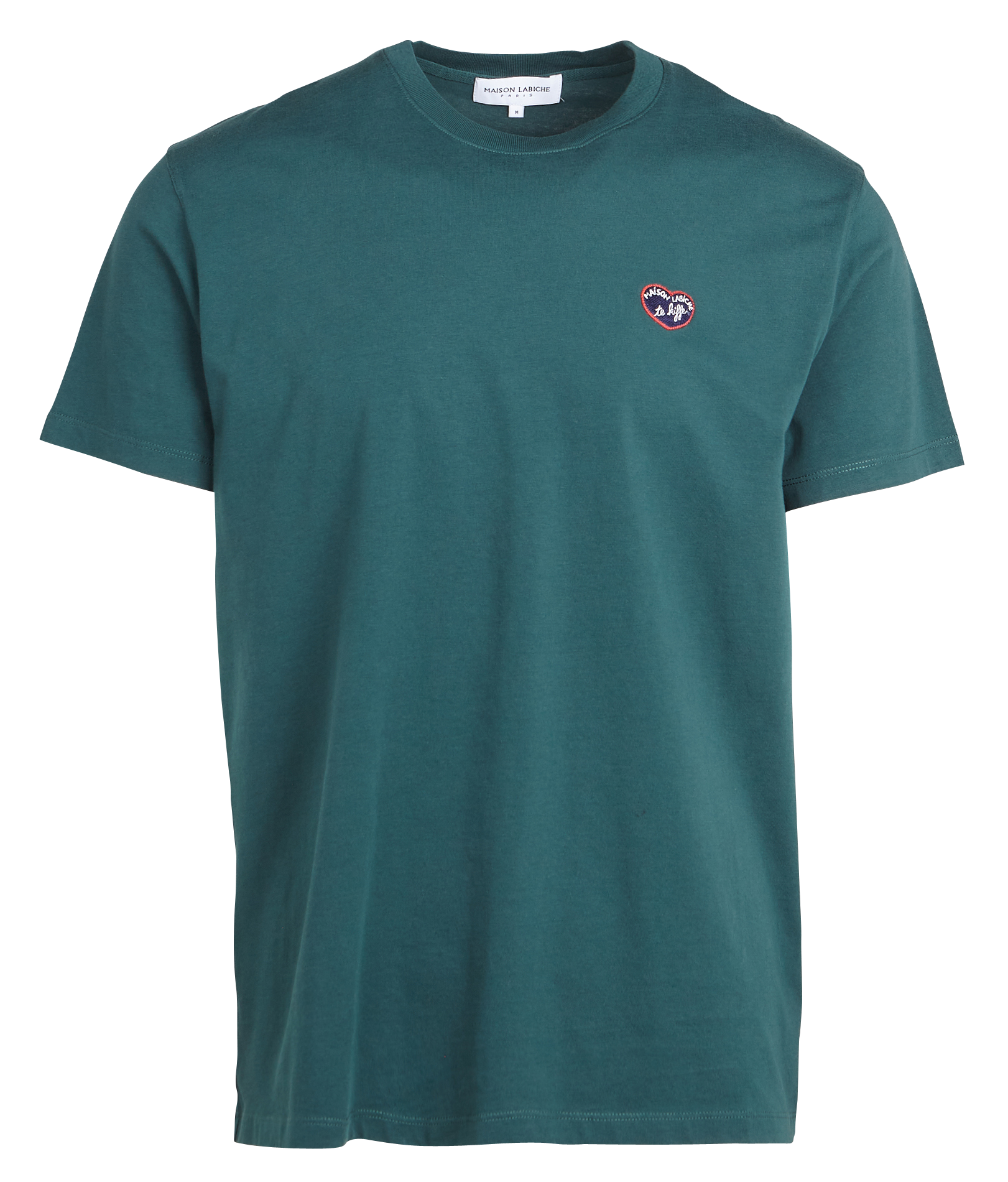 POPINCOURT PTCH COEUR MLB/GOTS - Tee-shirt col rond regular-fit brodé Maison Labiche te kiffe en coton bio | Vert