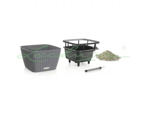 Lechuza Bacino Cottage plantenpot, 30cm, graniet