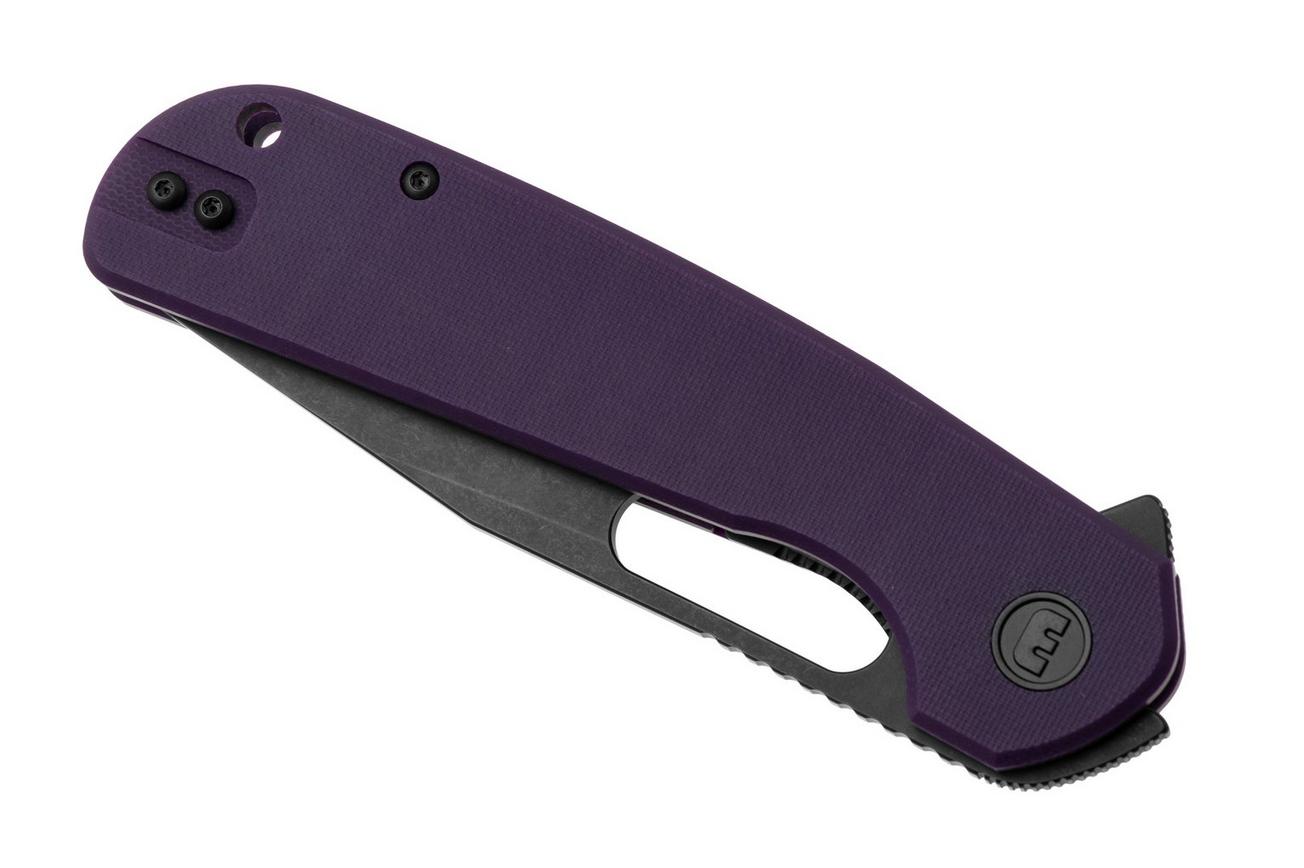 Eutektik Trinity TRI-PBW-R Blackwashed 14C28N, Purple G10, zakmes