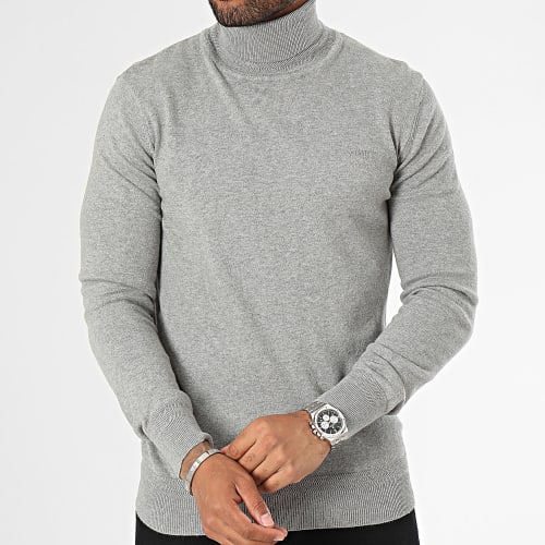Pull Col Roulé Beal Gris Chiné