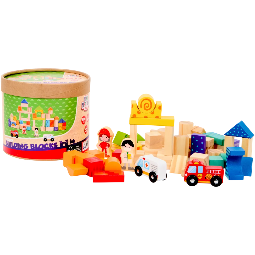 Blocs de construction en bois Mini Matters