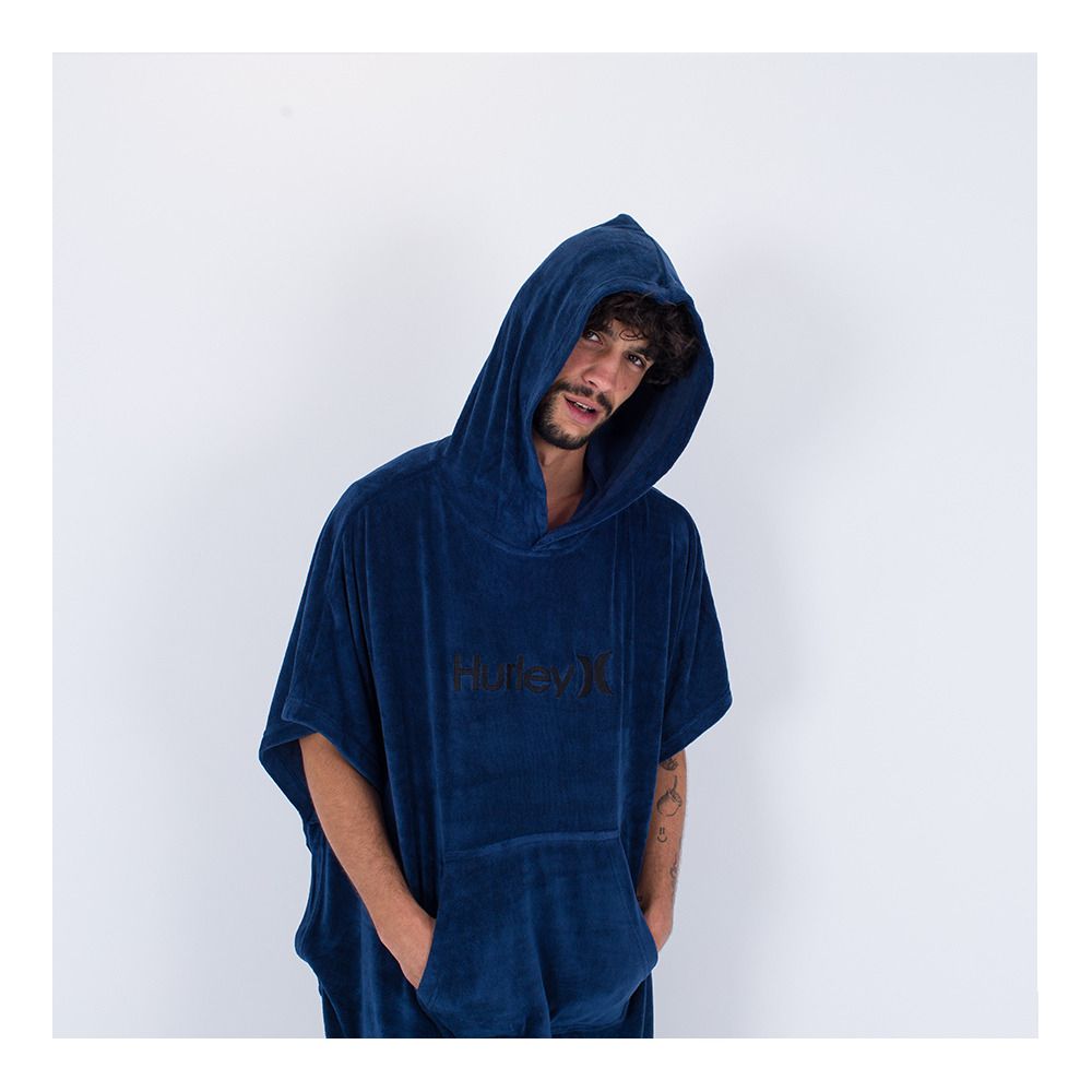 Hurley ONE AND ONLY - Poncho poseidon blue