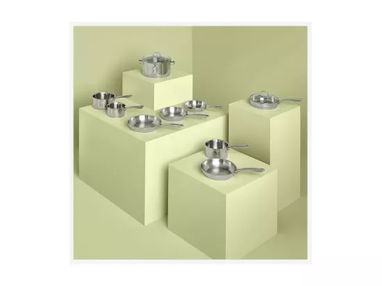 Poêle en inox 