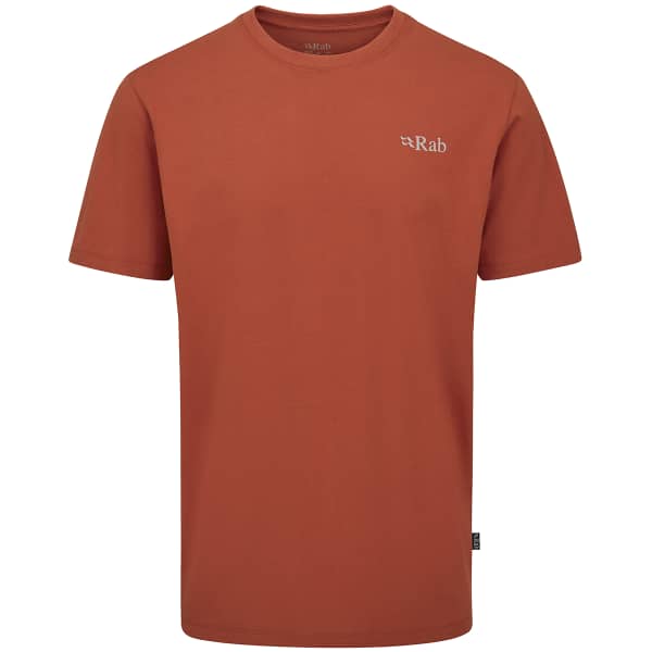 T-shirt RAB STANCE MOUNTAIN PEAK TEE RED CLAY