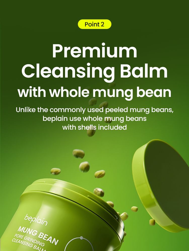 beplain - Mung Bean Pore Grinding Cleansing Balm