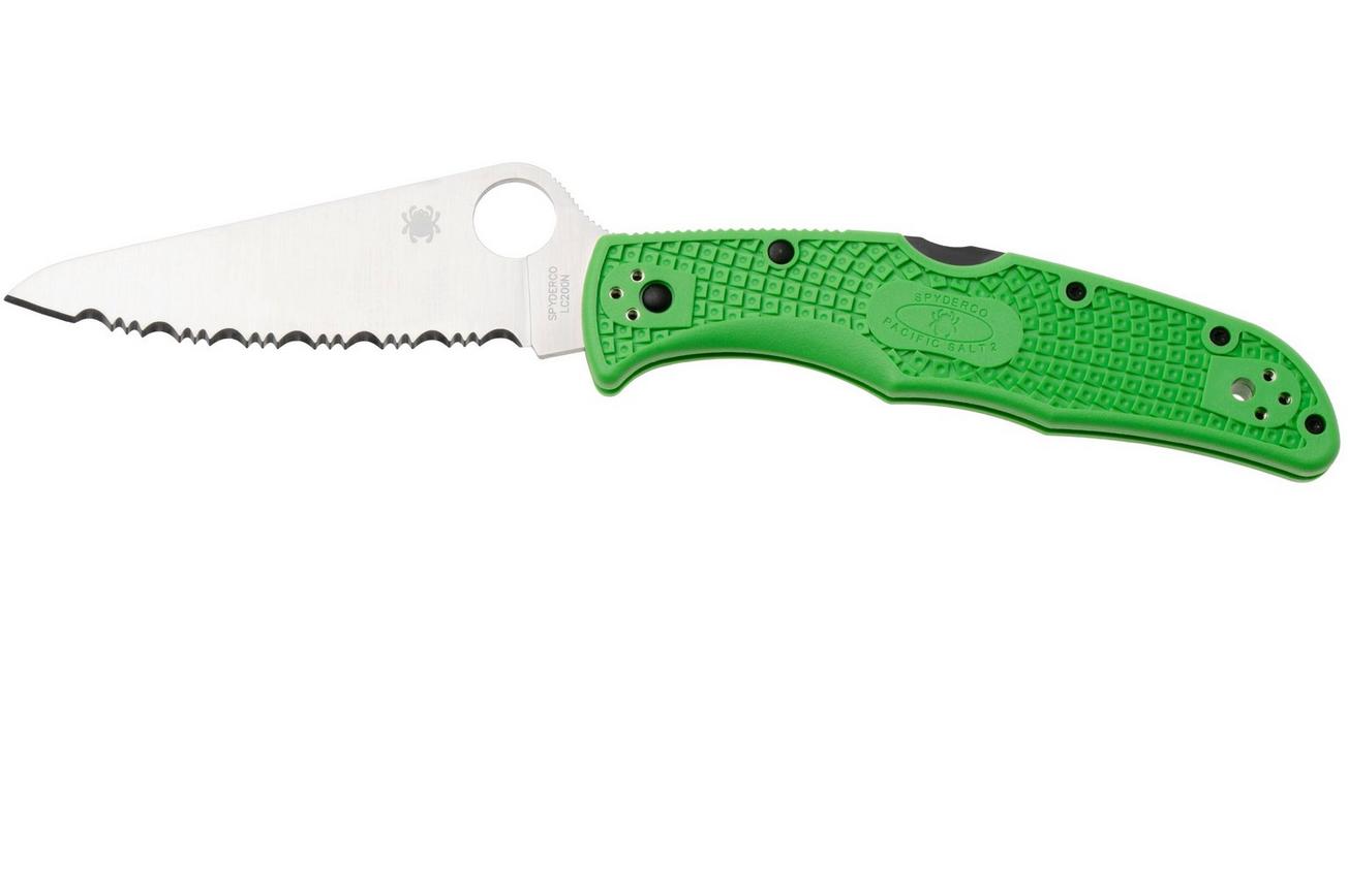 Spyderco Pacific Salt 2 Green LC200N C91FSGR2 serrated zakmes