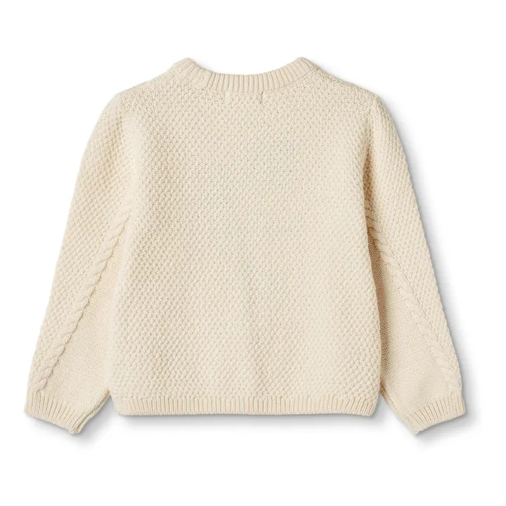 Fliink Pull Broderie Fleurs | Ecru