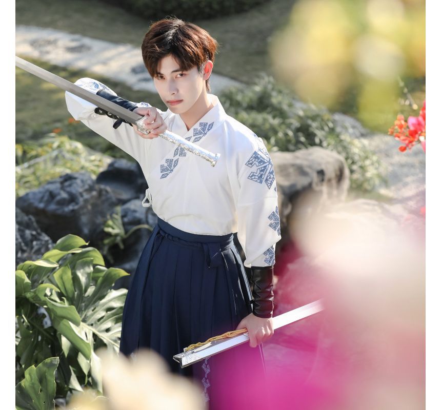 Pinocle - Geborduurd Hanfu-kostuum / Onderarmpaneel / Set