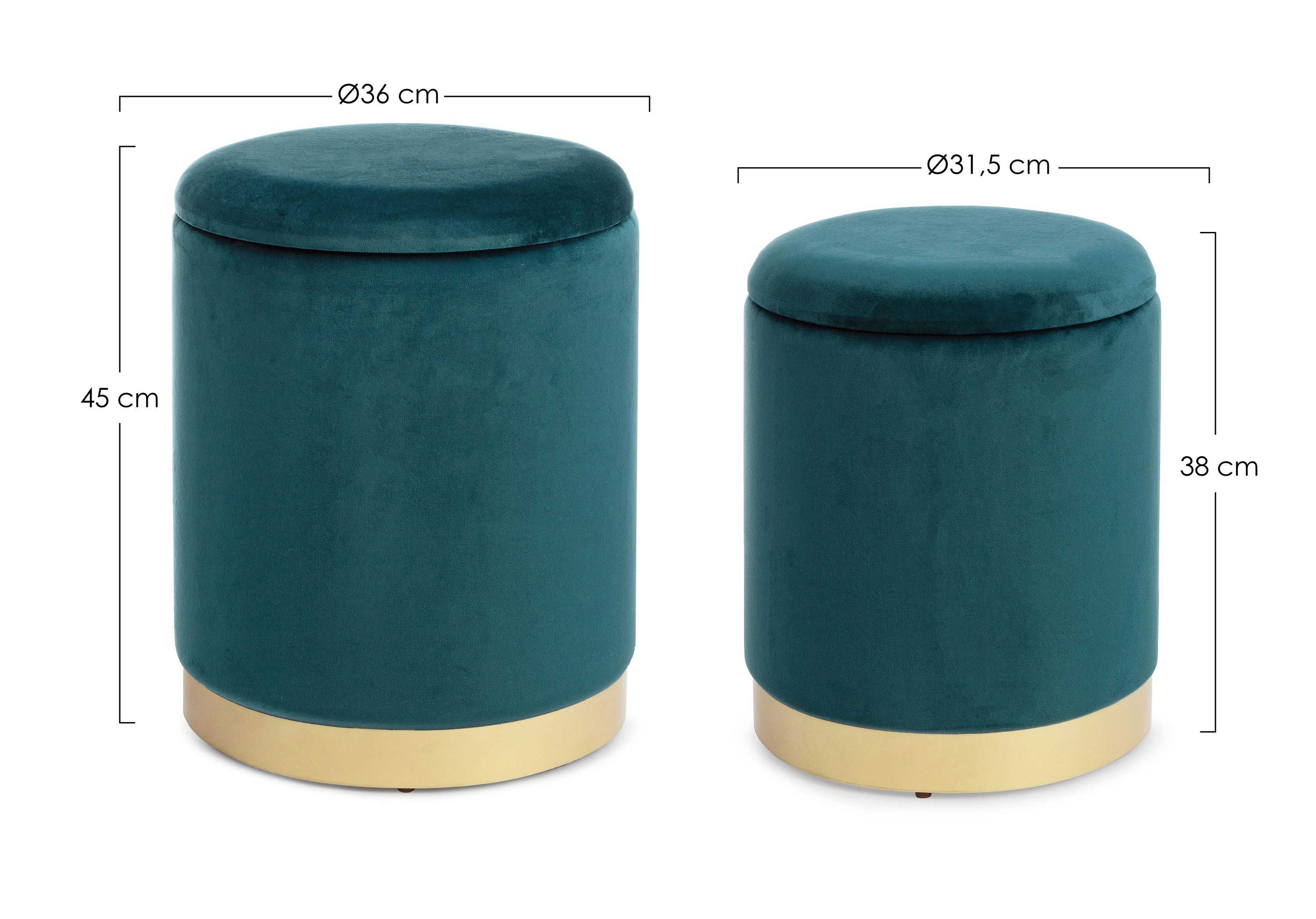Hocker POLINA 2er Set