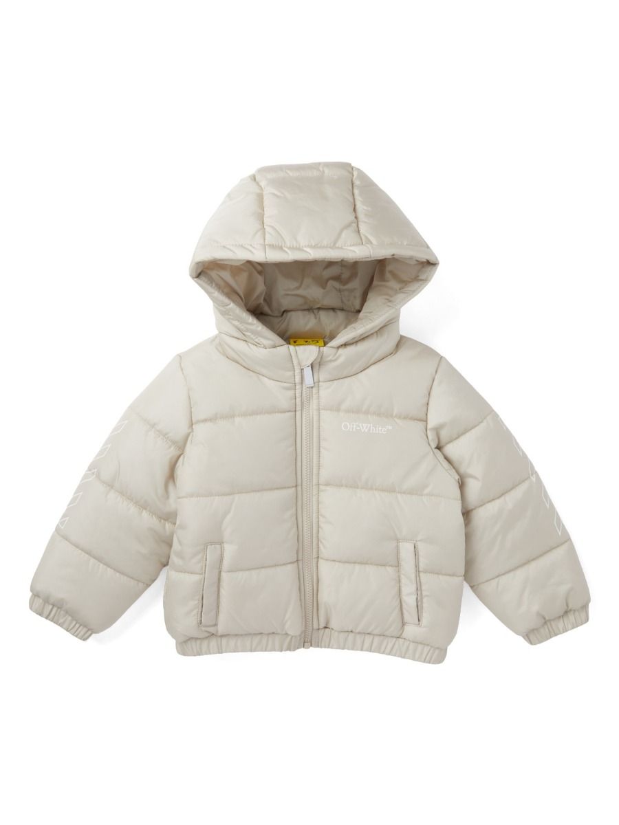 Off-White Bookish Diag Short Puffer