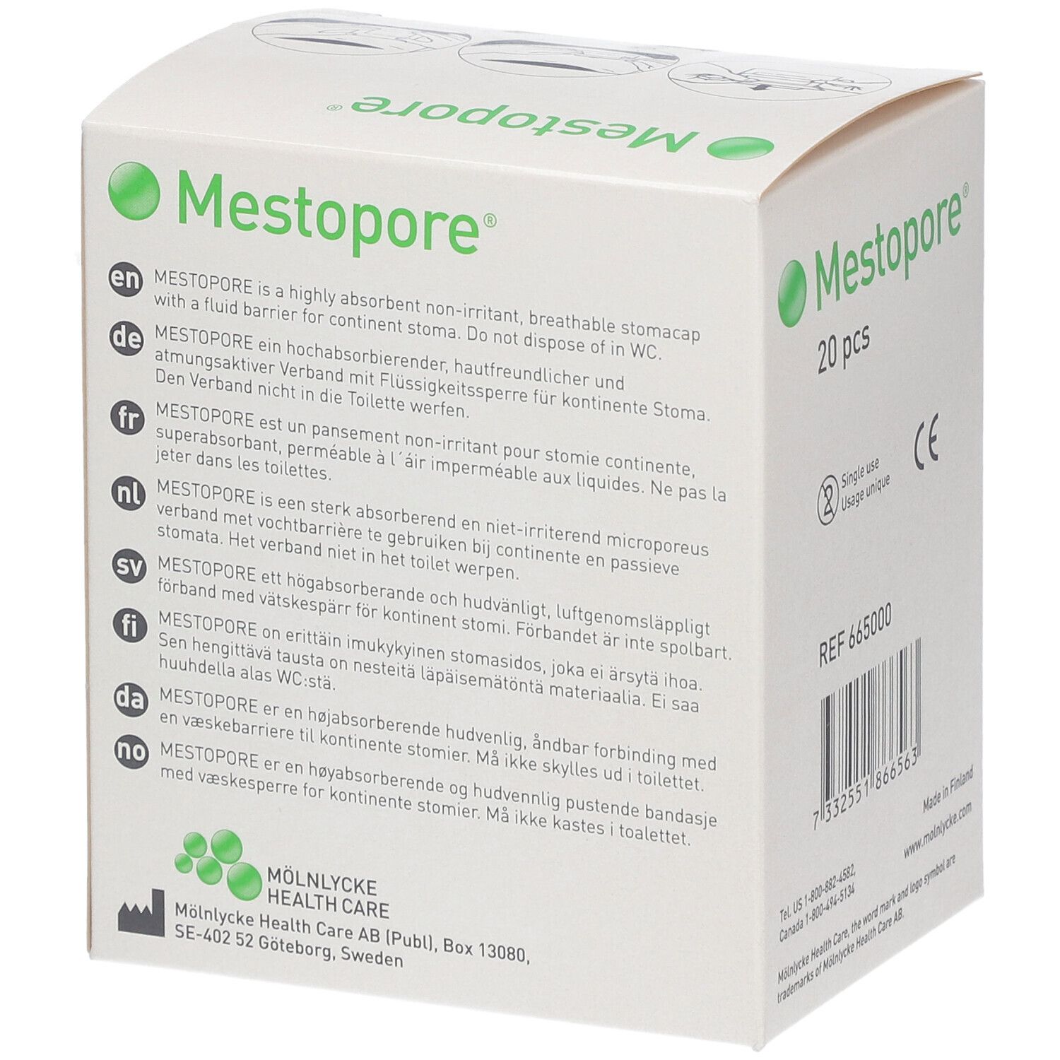Mestopore Stomaverband 665000