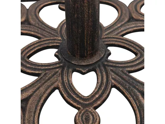 Socle de parasol Bronze 12 kg 49 cm Fonte
