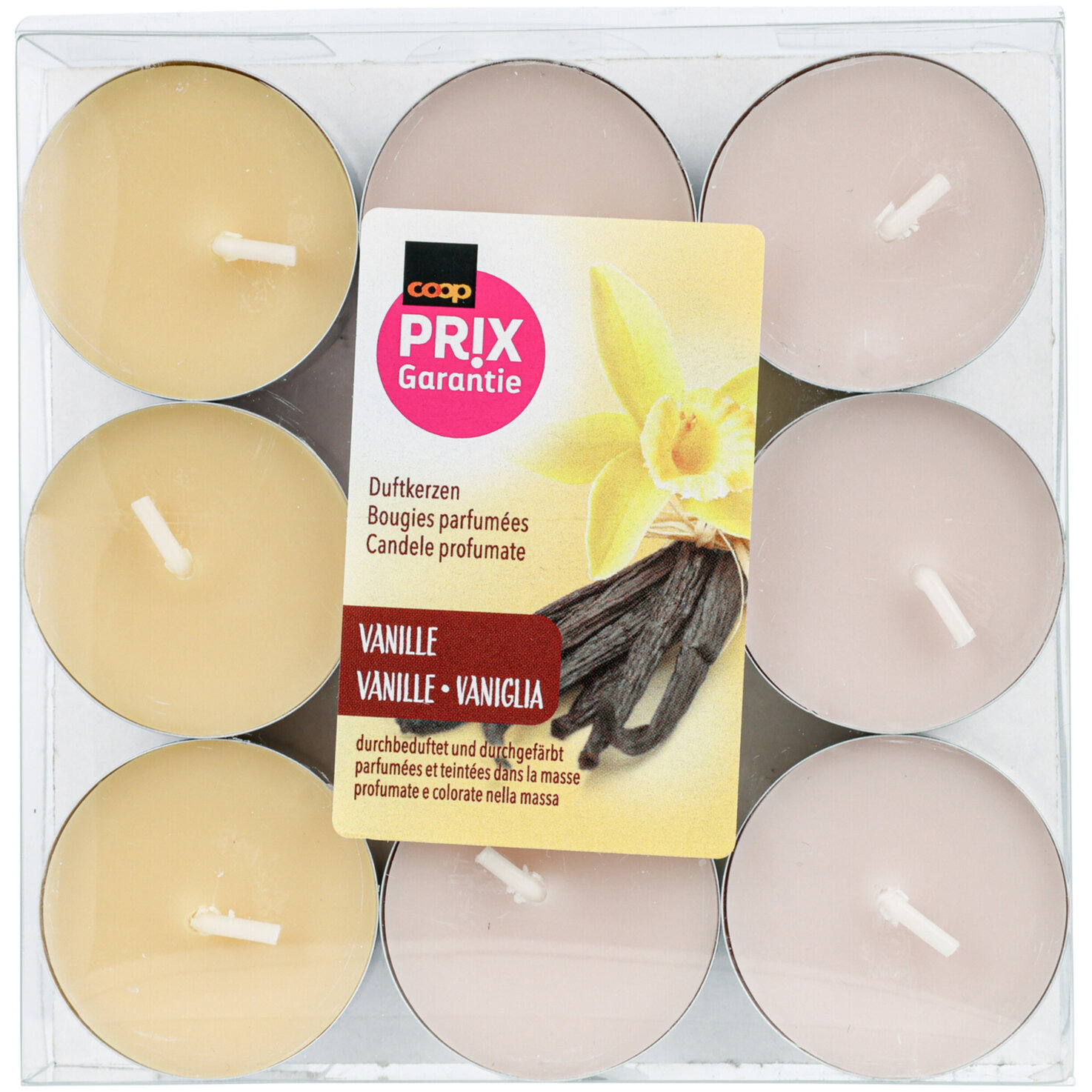 Prix Garantie Teelichte 18 Stück Vanille