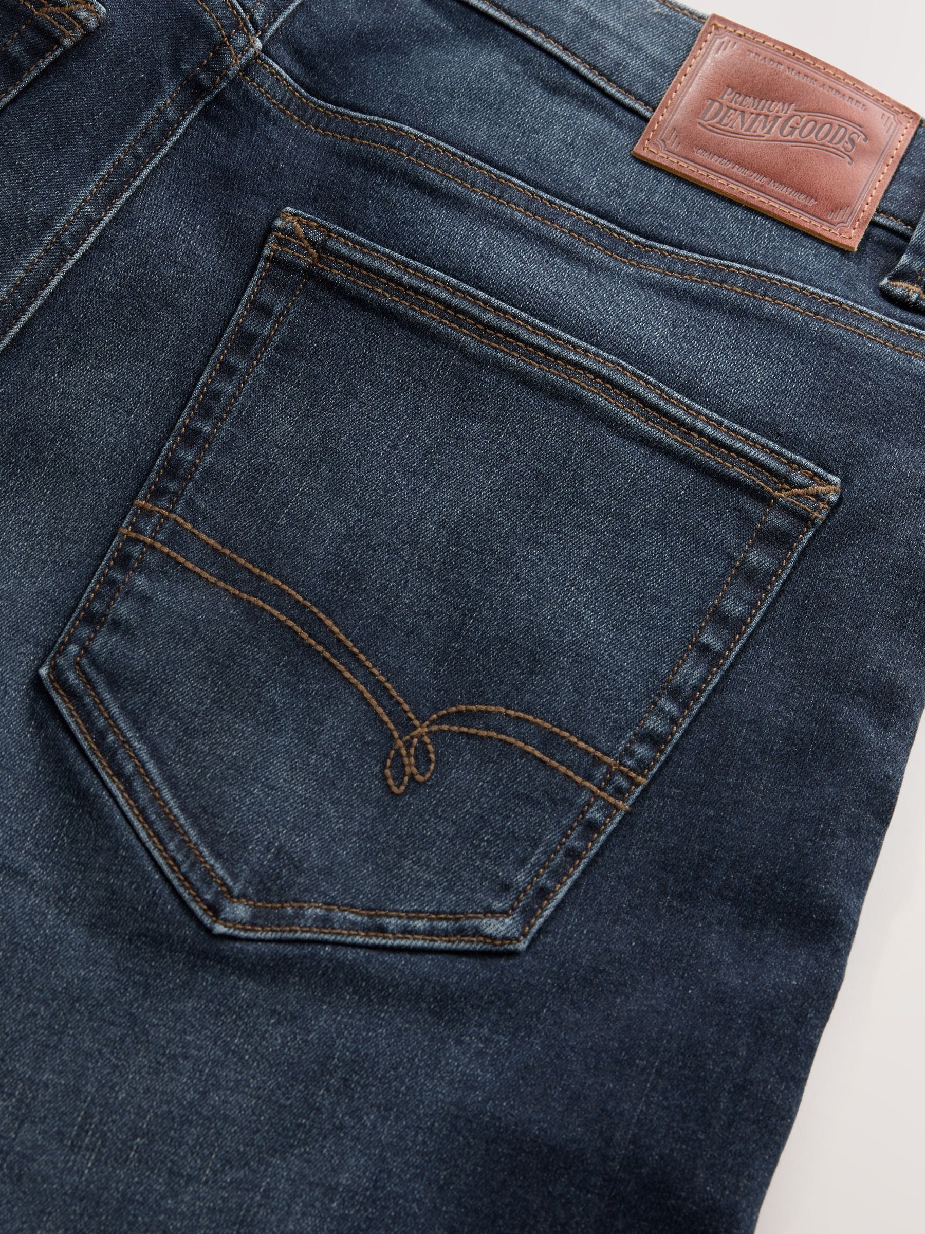Medium-indigoblauw - Slim Fit - Motionflex jeans