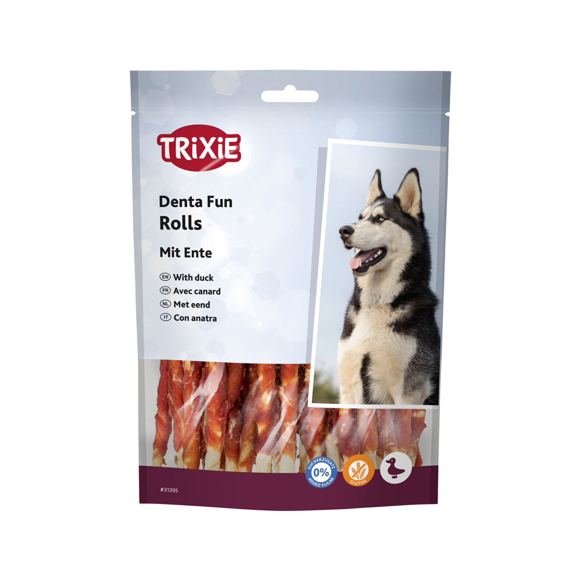 Trixie Denta Fun Duck Chewing Rolls
