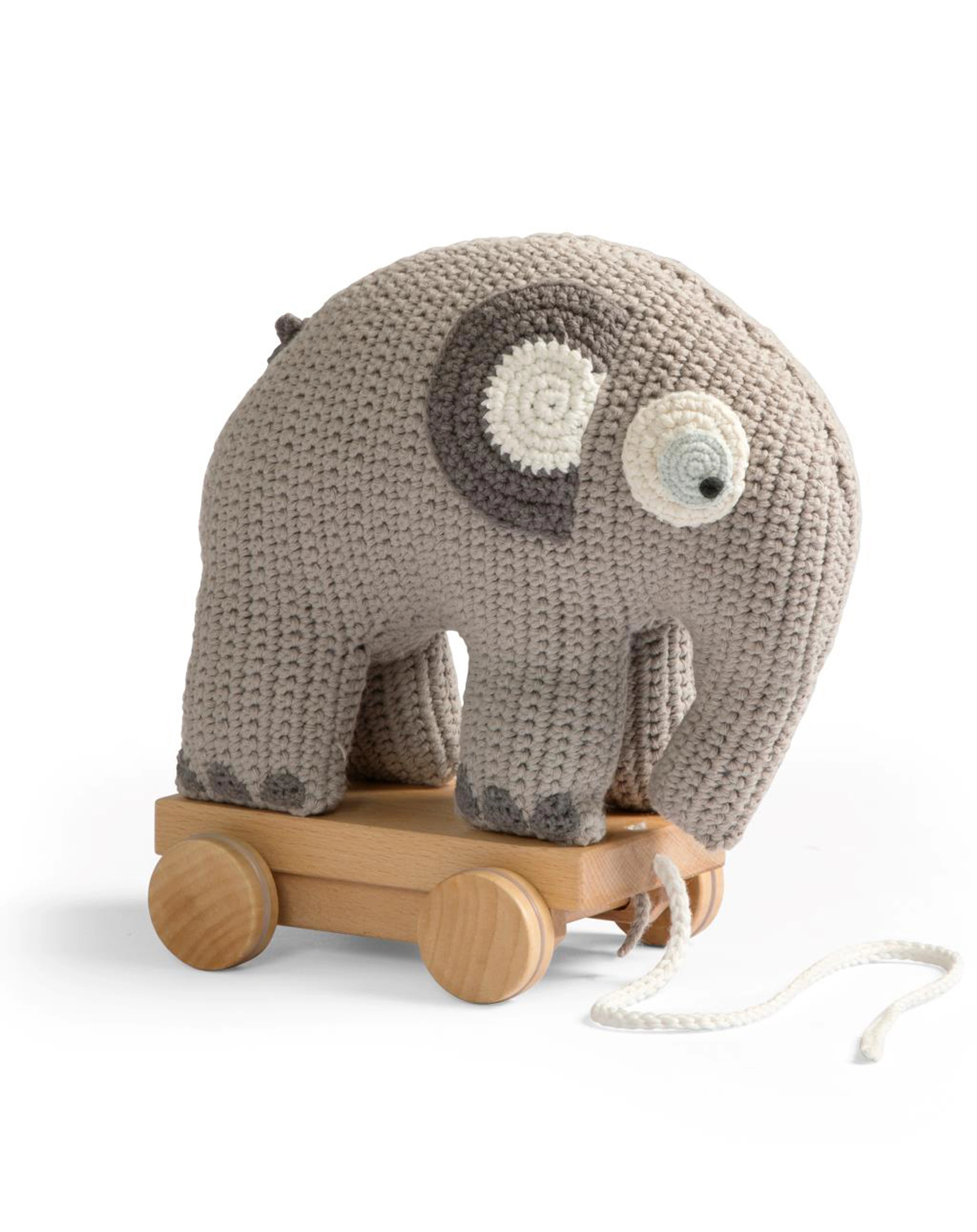 Nachziehtier FANTO DER ELEFANT in classic grey