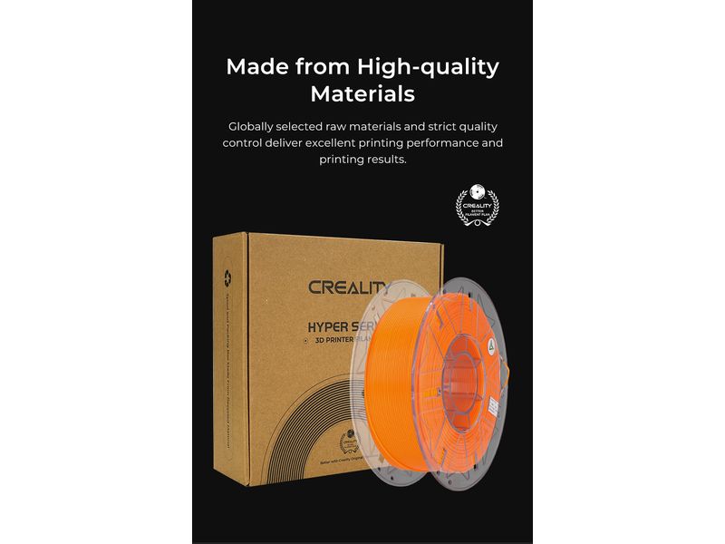 Creality Filament PLA Hyper RFID Orange 1.75 mm 1 kg Erkennung für Materialstand Überwachung