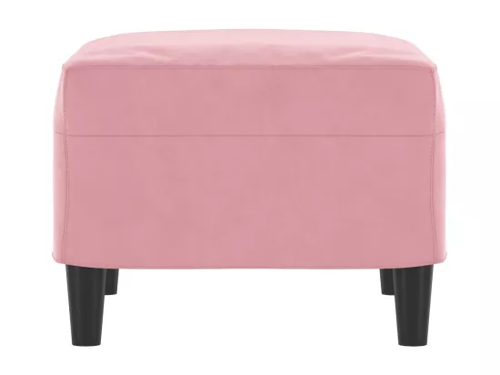Repose-pied Rose 60x50x41 cm Velours