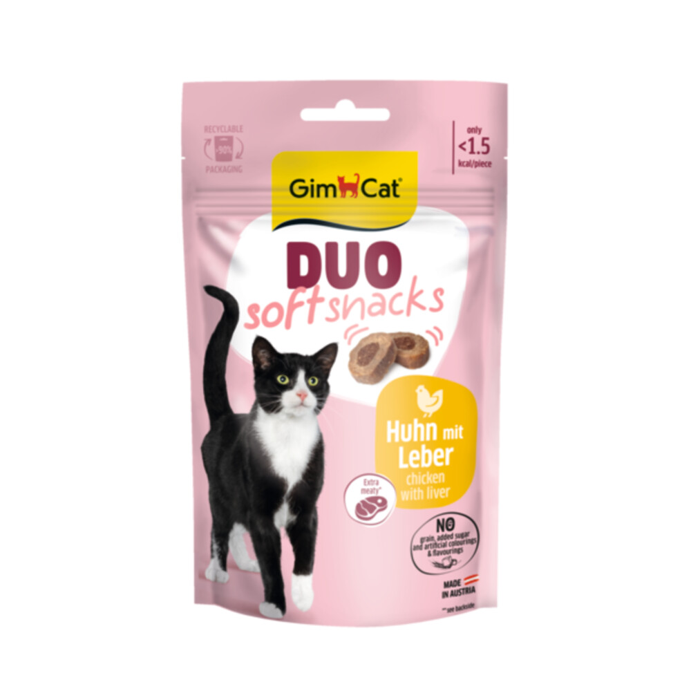GimCat Duo Kattensnack Kip & Lever50 gr
