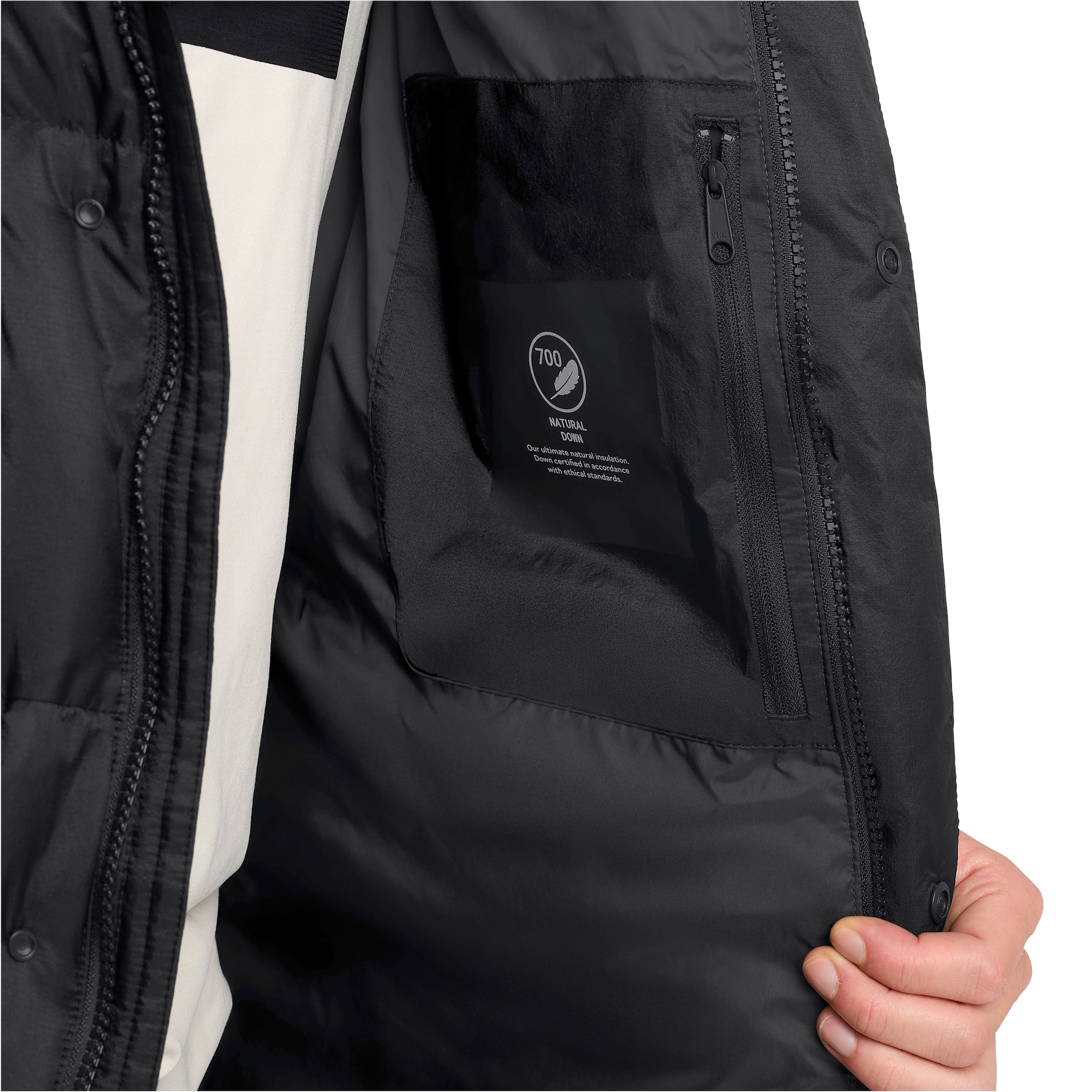Jack Wolfskin Daunenjacke »ICY HILL COAT« mit Kapuze Wärmend, winddicht, Daunenparka