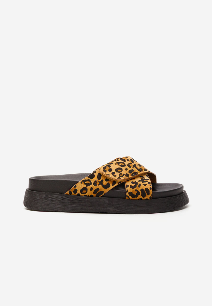 Mules plates femme leopard Cristela