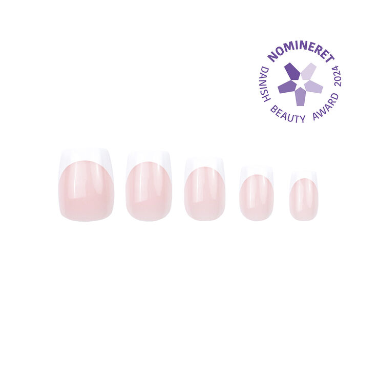 DUFFBEAUTY Classic French Square - Reusable Instant Press-on Manicure