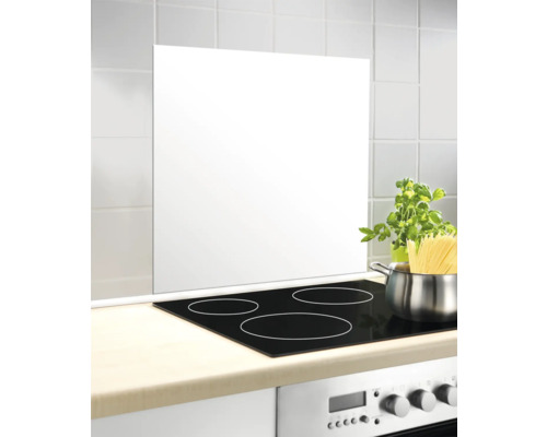Wenko witte glazen achterwand 60 x 70 cm 53880100