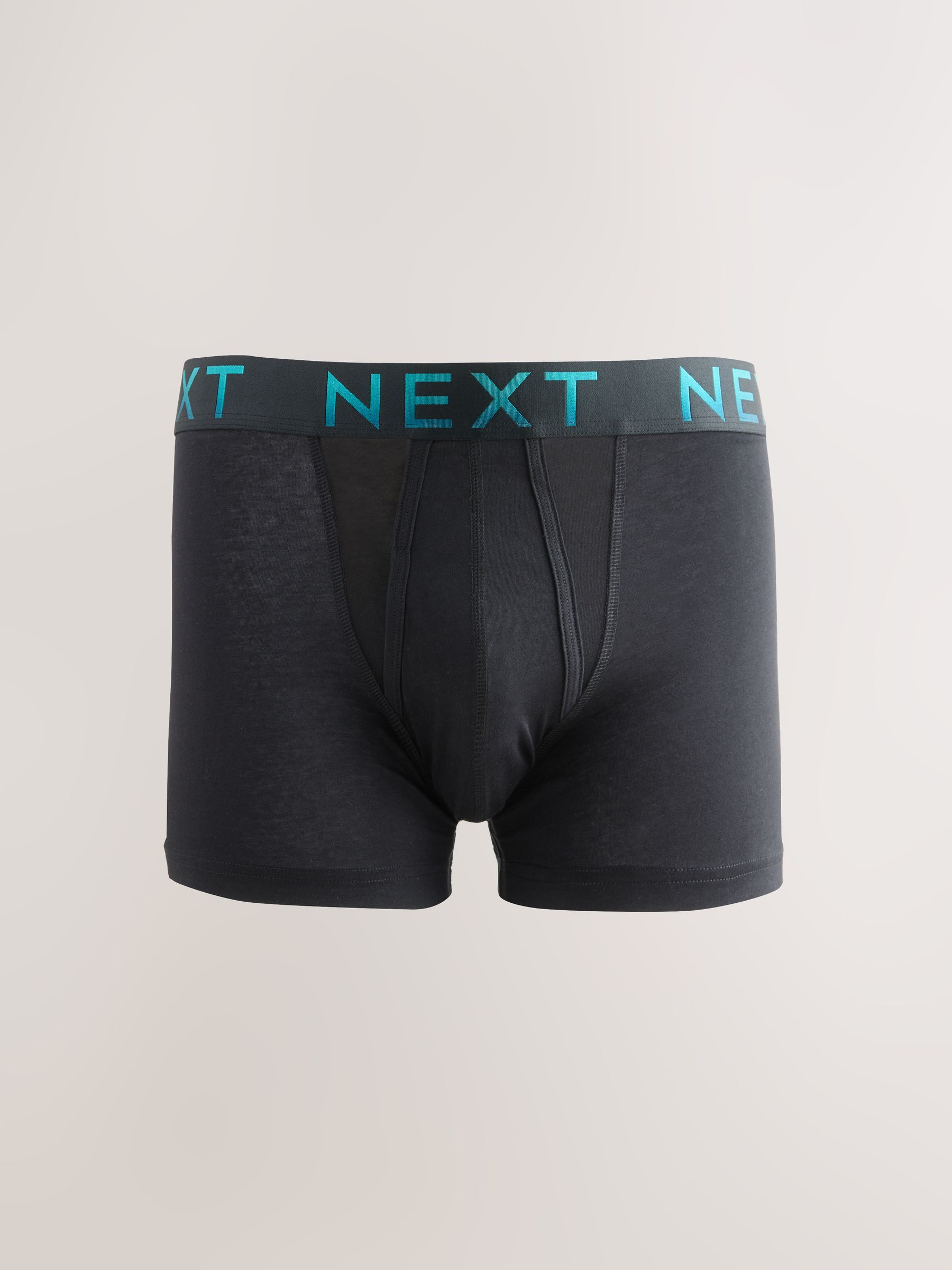Zwarte tailleband met felgekleurde tekst in ombré - Hipster boxers van katoenrijke mix