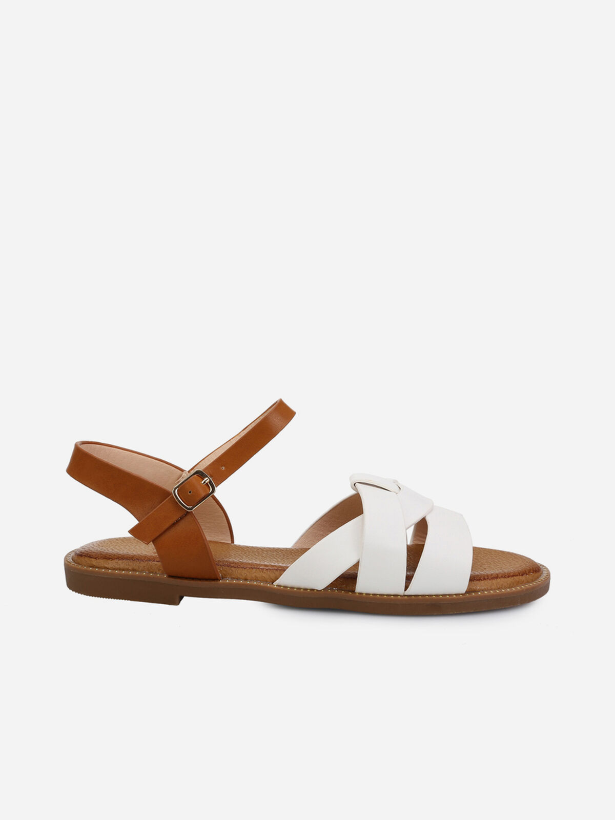 Sandales bicolores- Blanc