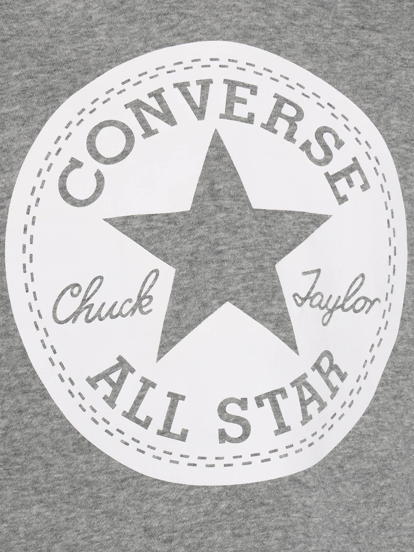 Moletom cropped Chuck Patch CONVERSE cinza