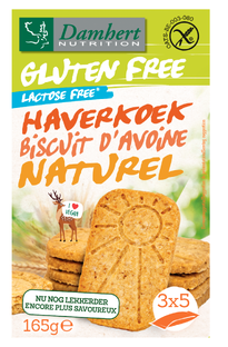 Damhert Gluten Free Haverkoekjes Naturel 165GR