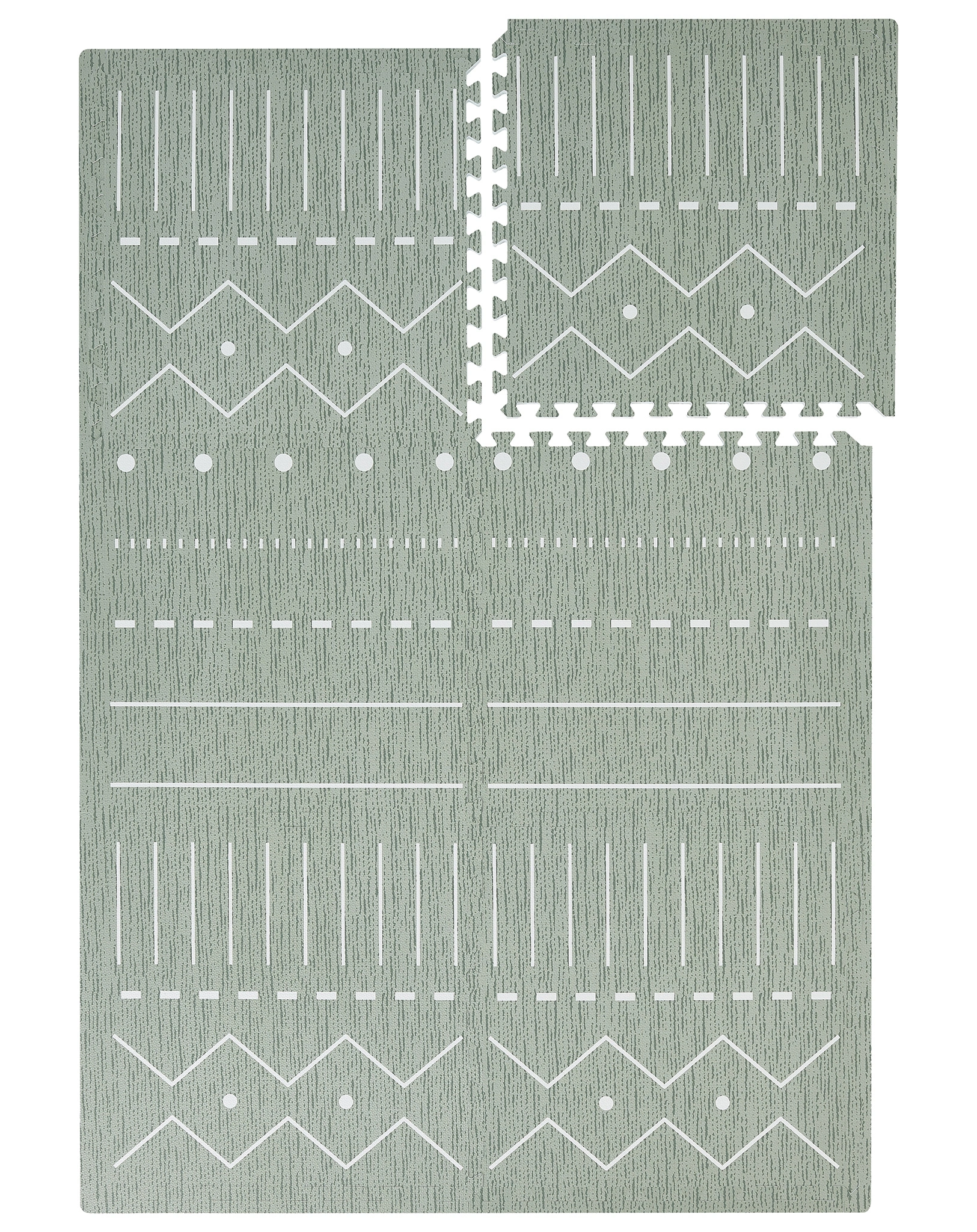 Puzzle-Spielmatte BERBER (120x180cm) in moss