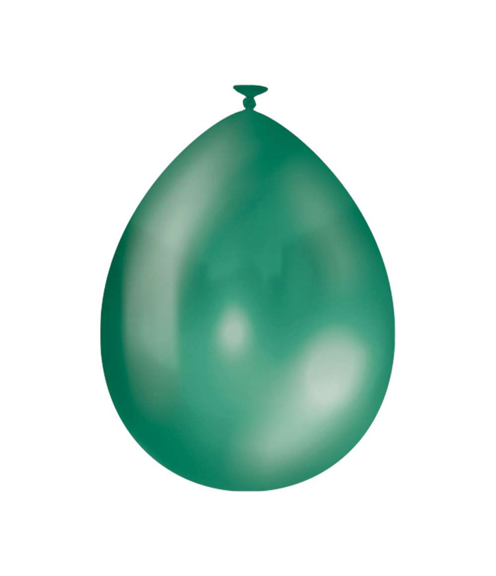Donkergroene Ballonnen Metallic 30cm 10st